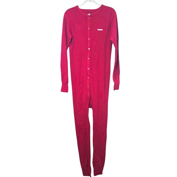 Carhartt Union Suit Long Johns K226 Midweight Size M Cotton Butt Flap Red Layer - Picture 1 of 9